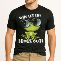 Funny Passover Who Let The Frogs Ou Jewish Seder Cooling Performance Crew T-Shirt