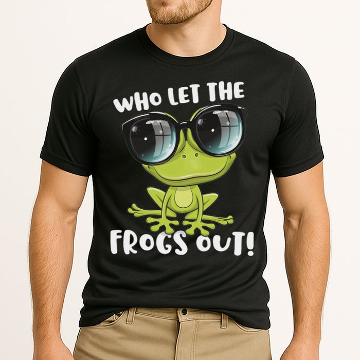 Funny Passover Who Let The Frogs Ou Jewish Seder Cooling Performance Crew T-Shirt