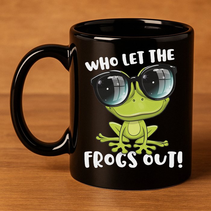 Funny Passover Who Let The Frogs Ou Jewish Seder 11oz C Handle Ceramic Mug