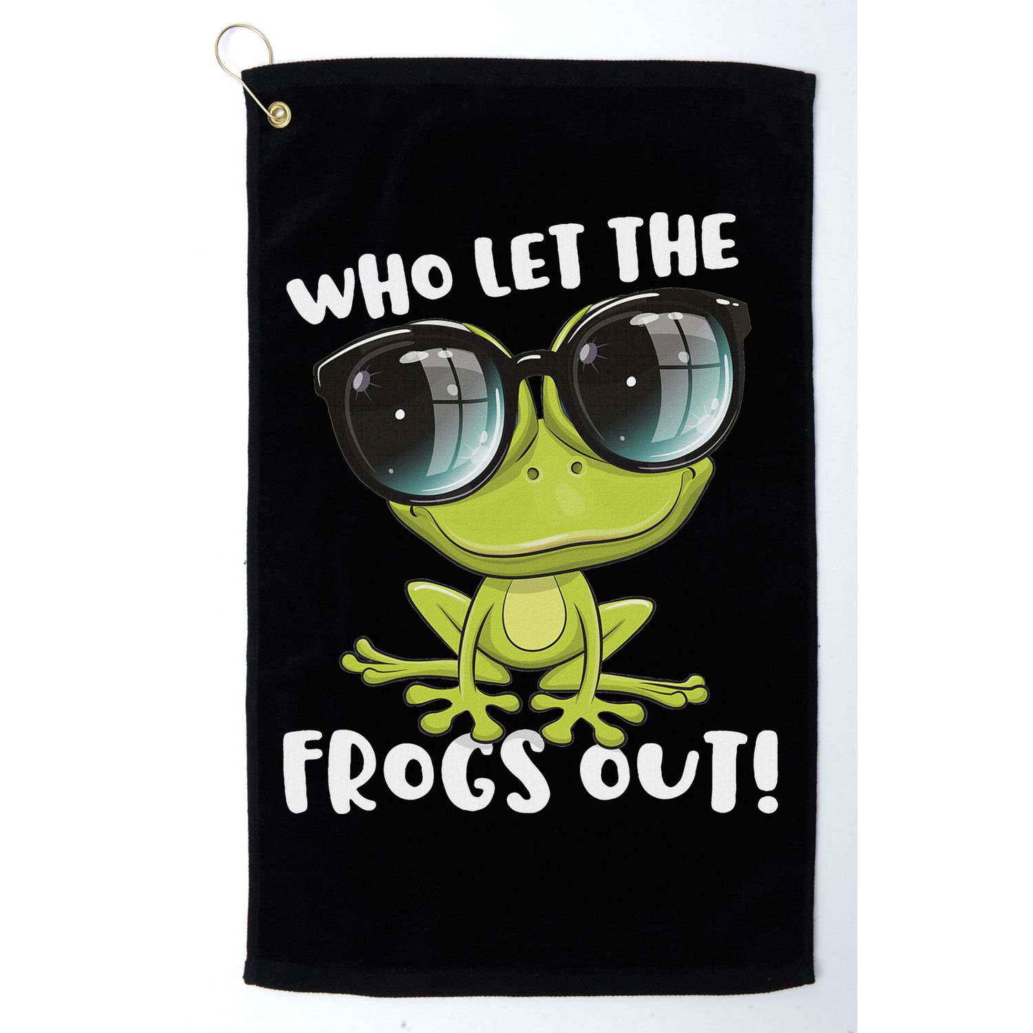 Funny Passover Who Let The Frogs Ou Jewish Seder Golf Towel