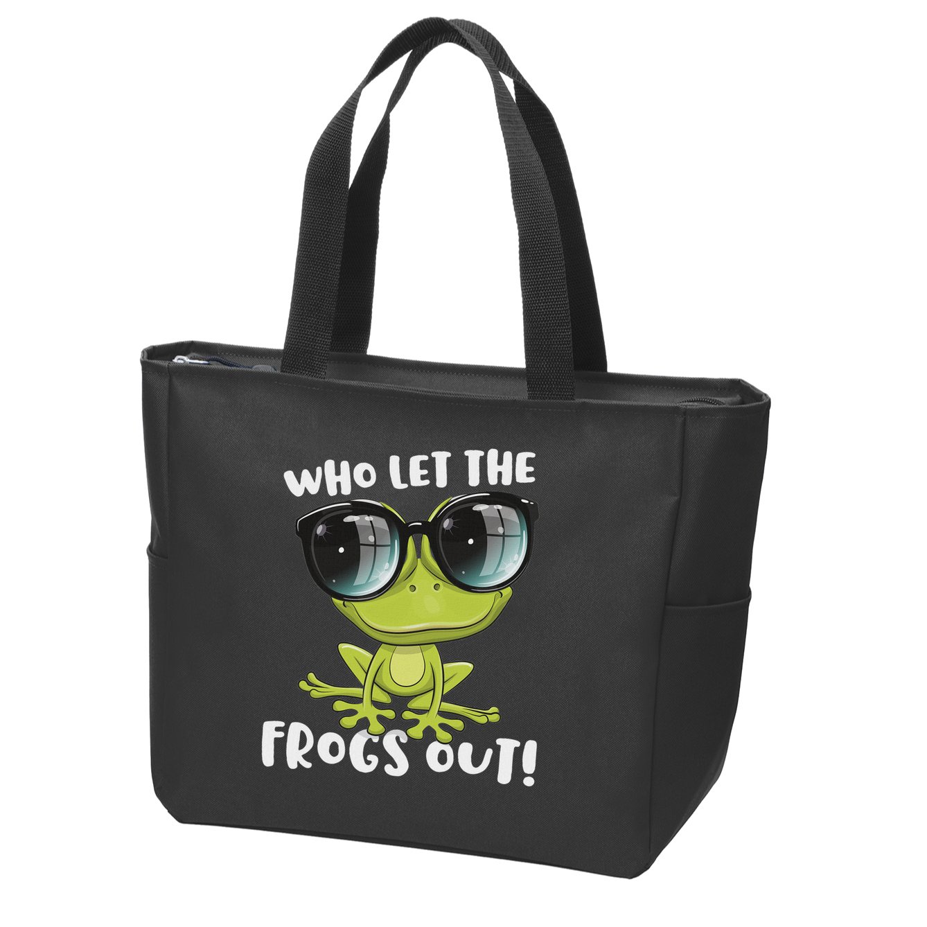 Funny Passover Who Let The Frogs Ou Jewish Seder Zip Tote Bag
