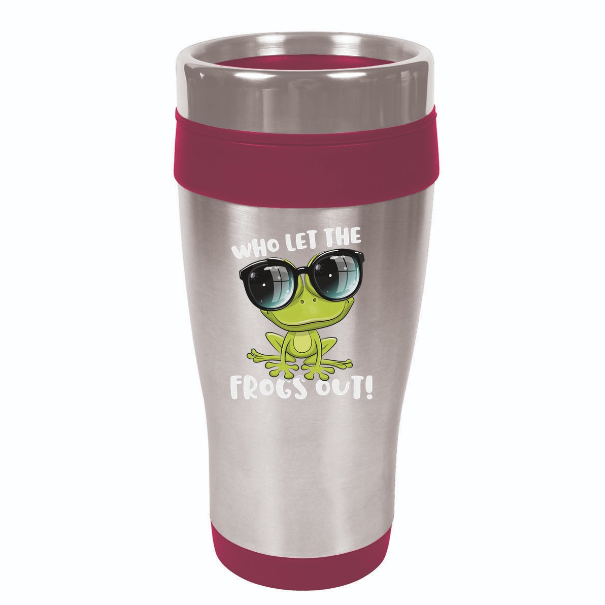 Funny Passover Who Let The Frogs Ou Jewish Seder 16oz Travel Tumbler