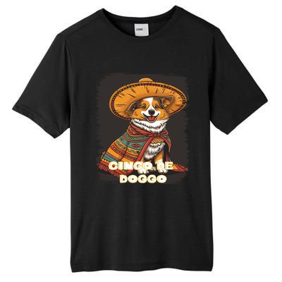 Funny Pembroke Welsh Dog Cinco De Mayo Doggo Sombrero Funny Gift Tall Fusion ChromaSoft Performance T-Shirt