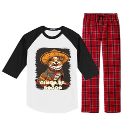 Funny Pembroke Welsh Dog Cinco De Mayo Doggo Sombrero Funny Gift Raglan Sleeve Pajama Set