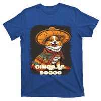 Funny Pembroke Welsh Dog Cinco De Mayo Doggo Sombrero Funny Gift T-Shirt