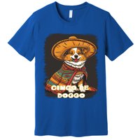 Funny Pembroke Welsh Dog Cinco De Mayo Doggo Sombrero Funny Gift Premium T-Shirt