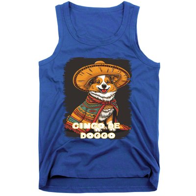 Funny Pembroke Welsh Dog Cinco De Mayo Doggo Sombrero Funny Gift Tank Top