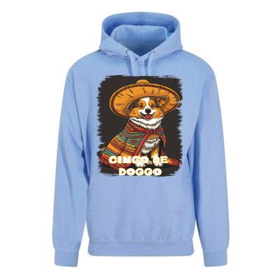 Funny Pembroke Welsh Dog Cinco De Mayo Doggo Sombrero Funny Gift Unisex Surf Hoodie