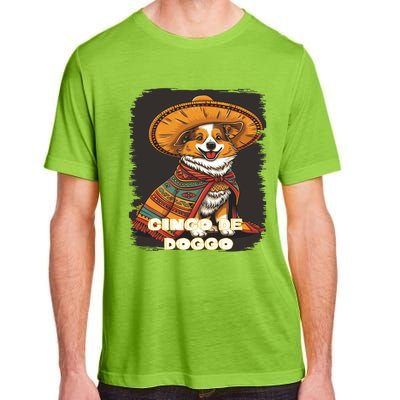 Funny Pembroke Welsh Dog Cinco De Mayo Mexican Party Cool Gift Adult ChromaSoft Performance T-Shirt