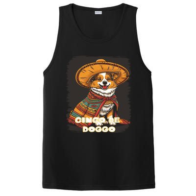 Funny Pembroke Welsh Dog Cinco De Mayo Mexican Party Cool Gift PosiCharge Competitor Tank