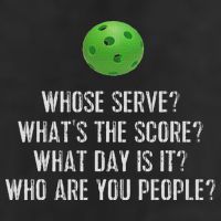 Funny Pickleball Whose Serve League Pickleball Team 7 Panel Mesh Trucker Snapback Hat