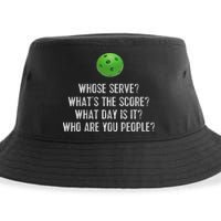 Funny Pickleball Whose Serve League Pickleball Team Sustainable Bucket Hat