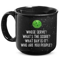 Funny Pickleball Whose Serve League Pickleball Team 15oz Campfire Ceramic Mug