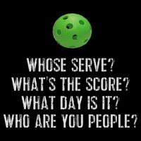 Funny Pickleball Whose Serve League Pickleball Team Drawstring Bag