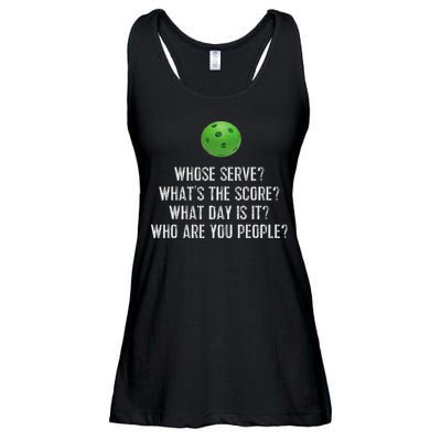 Funny Pickleball Whose Serve League Pickleball Team Ladies Essential Flowy Tank