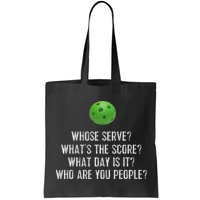 Funny Pickleball Whose Serve League Pickleball Team Bag