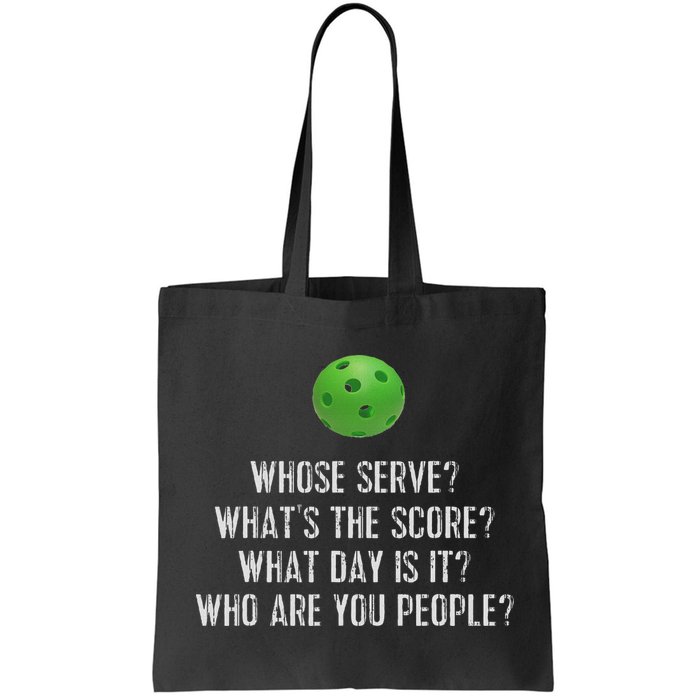 Funny Pickleball Whose Serve League Pickleball Team Bag