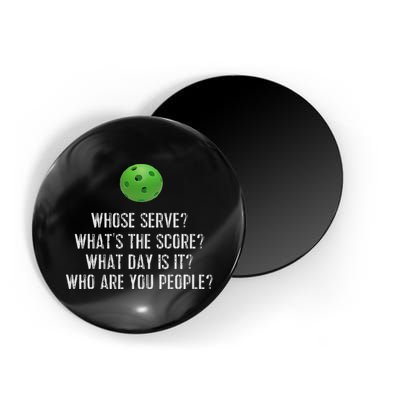 Funny Pickleball Whose Serve League Pickleball Team Magnet