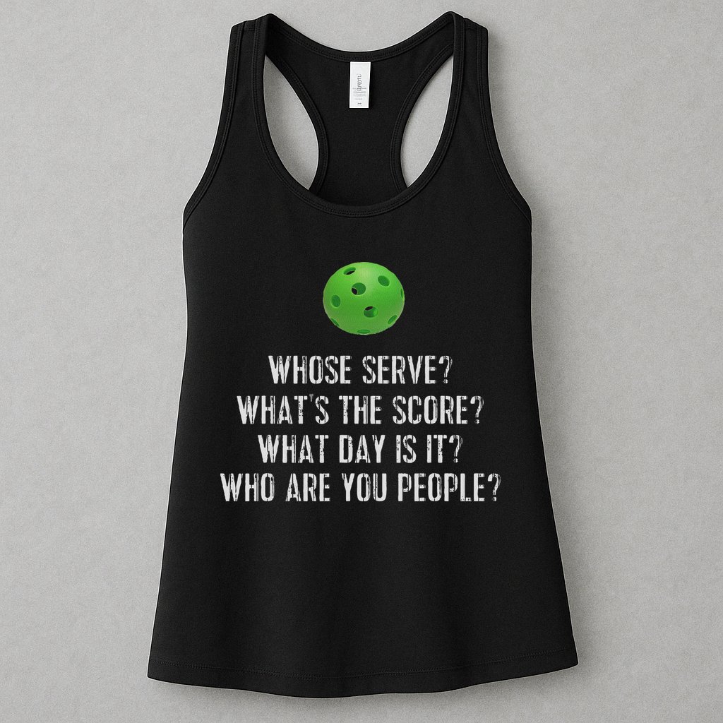 Funny Pickleball Whose Serve League Pickleball Team Womens Tank Top