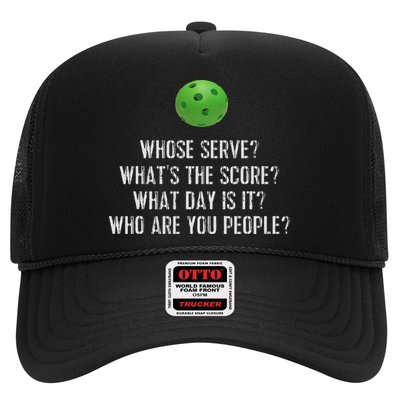 Funny Pickleball Whose Serve League Pickleball Team Trucker Hat