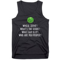 Funny Pickleball Whose Serve League Pickleball Team Tank Top