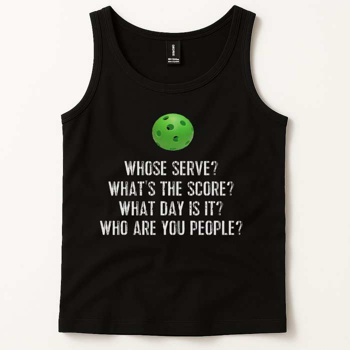 Funny Pickleball Whose Serve League Pickleball Team Tank Top