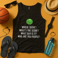 Funny Pickleball Whose Serve League Pickleball Team Tank Top