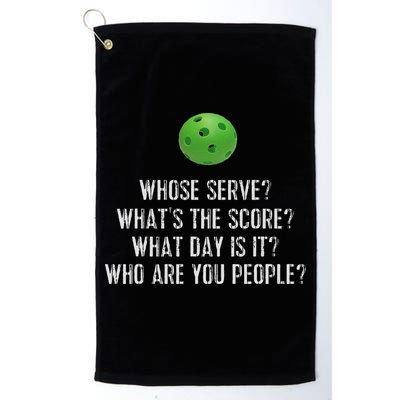 Funny Pickleball Whose Serve League Pickleball Team Golf Towel