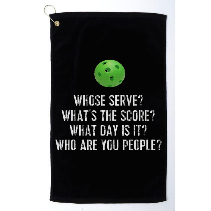 Funny Pickleball Whose Serve League Pickleball Team Golf Towel