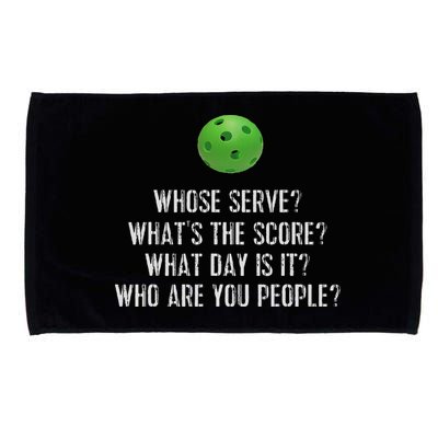Funny Pickleball Whose Serve League Pickleball Team Microfiber Hand Towel