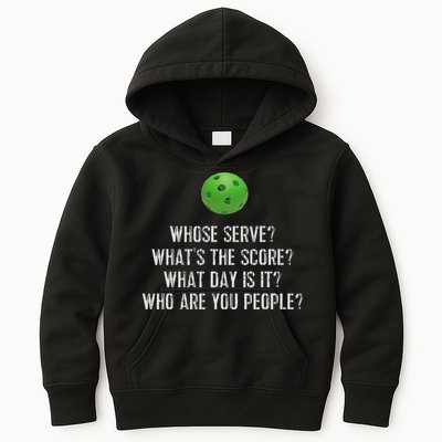 Funny Pickleball Whose Serve League Pickleball Team Kids Hoodie