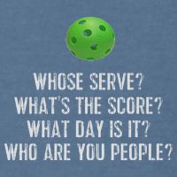 Funny Pickleball Whose Serve League Pickleball Team Garment-Dyed Sweatshirt
