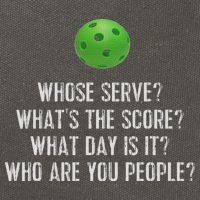 Funny Pickleball Whose Serve League Pickleball Team Cotton Canvas Backpack