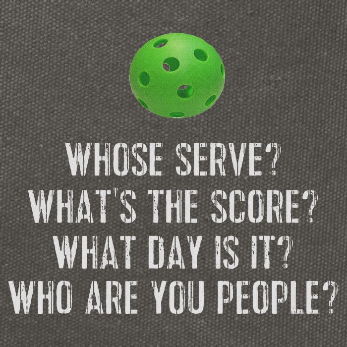 Funny Pickleball Whose Serve League Pickleball Team Cotton Canvas Backpack