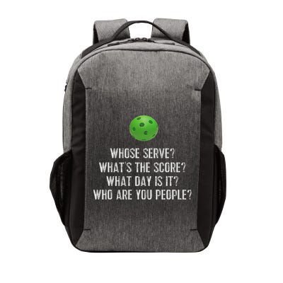 Funny Pickleball Whose Serve League Pickleball Team Vector Backpack