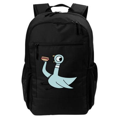 Funny Pigeon With A Hotdog Fan Art Backpack