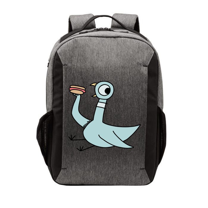 Funny Pigeon With A Hotdog Fan Art Vector Backpack