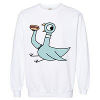 Funny Pigeon With A Hotdog Fan Art Garment-Dyed Sweatshirt