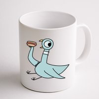 Funny Pigeon With A Hotdog Fan Art Mug