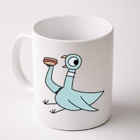 Funny Pigeon With A Hotdog Fan Art Mug
