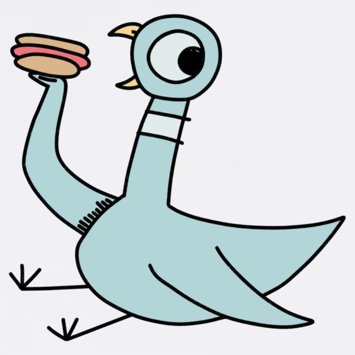 Funny Pigeon With A Hotdog Fan Art Mug
