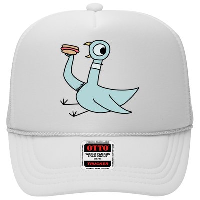 Funny Pigeon With A Hotdog Fan Art Trucker Hat