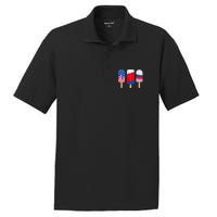 Funny Patriotic Wo 4th Of July Ice Cream Pop PosiCharge RacerMesh Polo