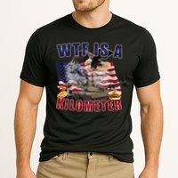Funny Political Wtf Is A Kilometer Usa American 4th Of July Cooling Performance Crew T-Shirt