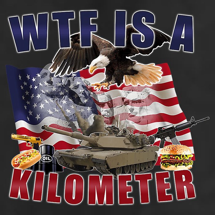Funny Political Wtf Is A Kilometer Usa American 4th Of July 12oz Stainless Steel Coffee Mug