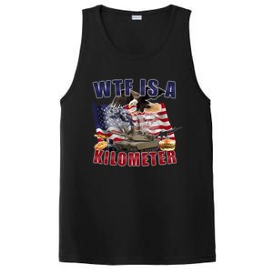 Funny Political Wtf Is A Kilometer Usa American 4th Of July PosiCharge Competitor Tank