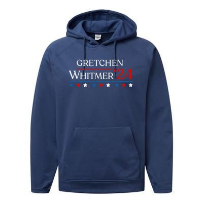 First President Whitmer 2024 Gretchen Whitmer 47 Vote Performance Fleece Hoodie