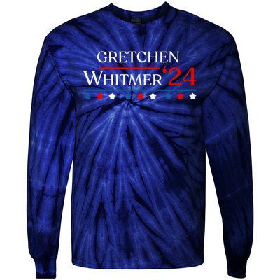 First President Whitmer 2024 Gretchen Whitmer 47 Vote Tie-Dye Long Sleeve Shirt