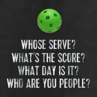 funny pickleball whose serve league pickleball team Garment-Dyed Fleece Hoodie