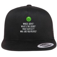 funny pickleball whose serve league pickleball team Flatbill Hat